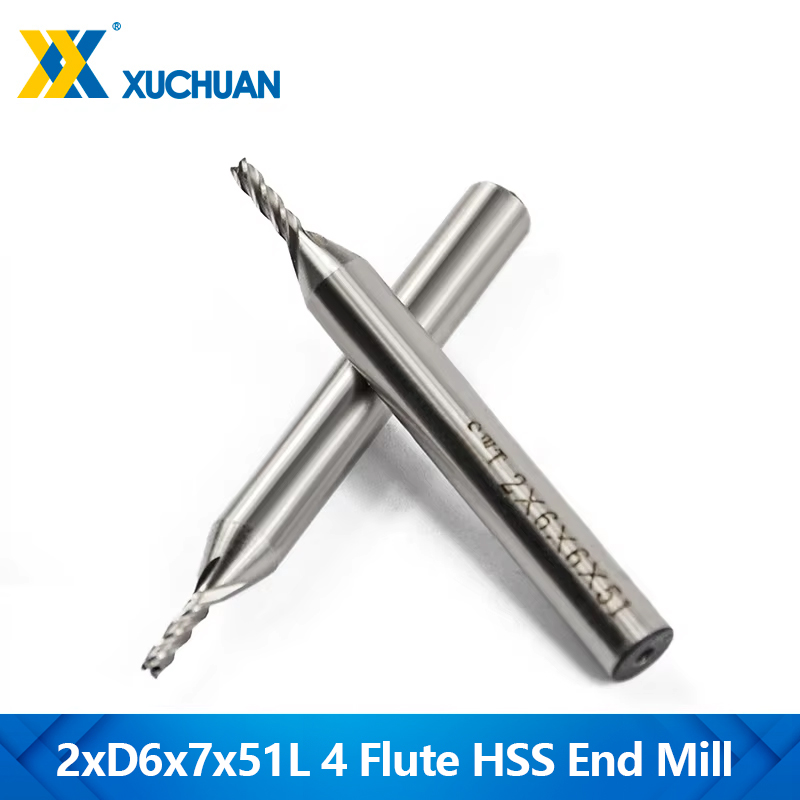 End Mill Set - 1pc diamètre Frez 2mm fraise 4