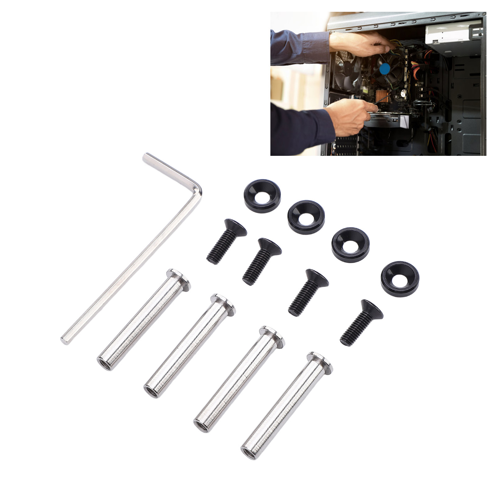 Aluminium Extrusion - Kit de vis de ventilateur CPU,
