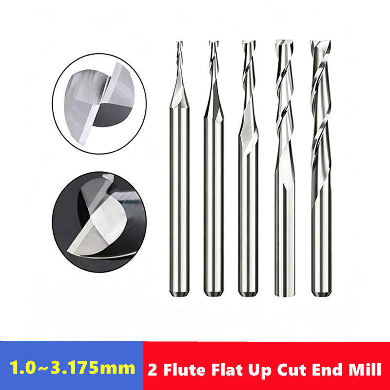 End Mill Set - 3.175 (1/8') Fraise à queue plate