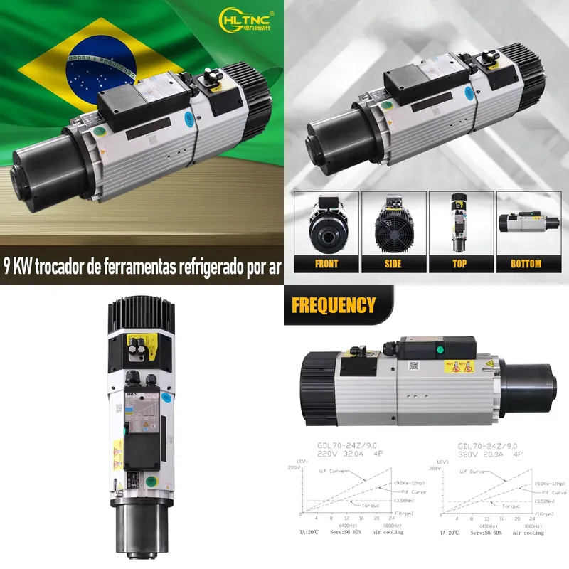 Cnc Router - Moteur de broche ATC refroidi par