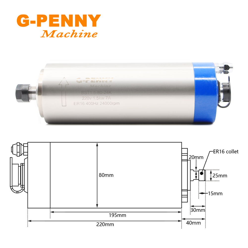 Moteur de broche à refroidisse - Water Cooled Spindle avis et prix