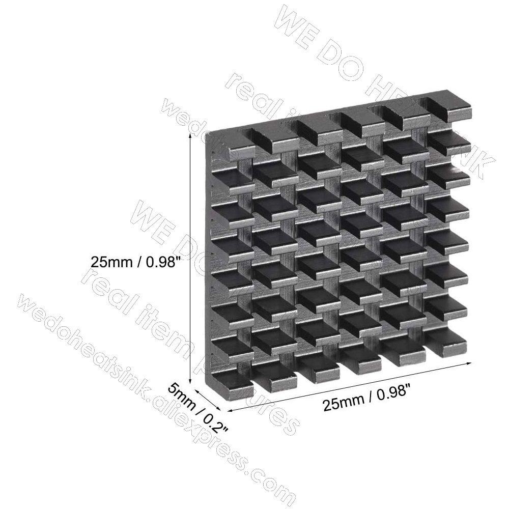 Dissipateur thermique noir 25x - Aluminium Extrusion avis et prix