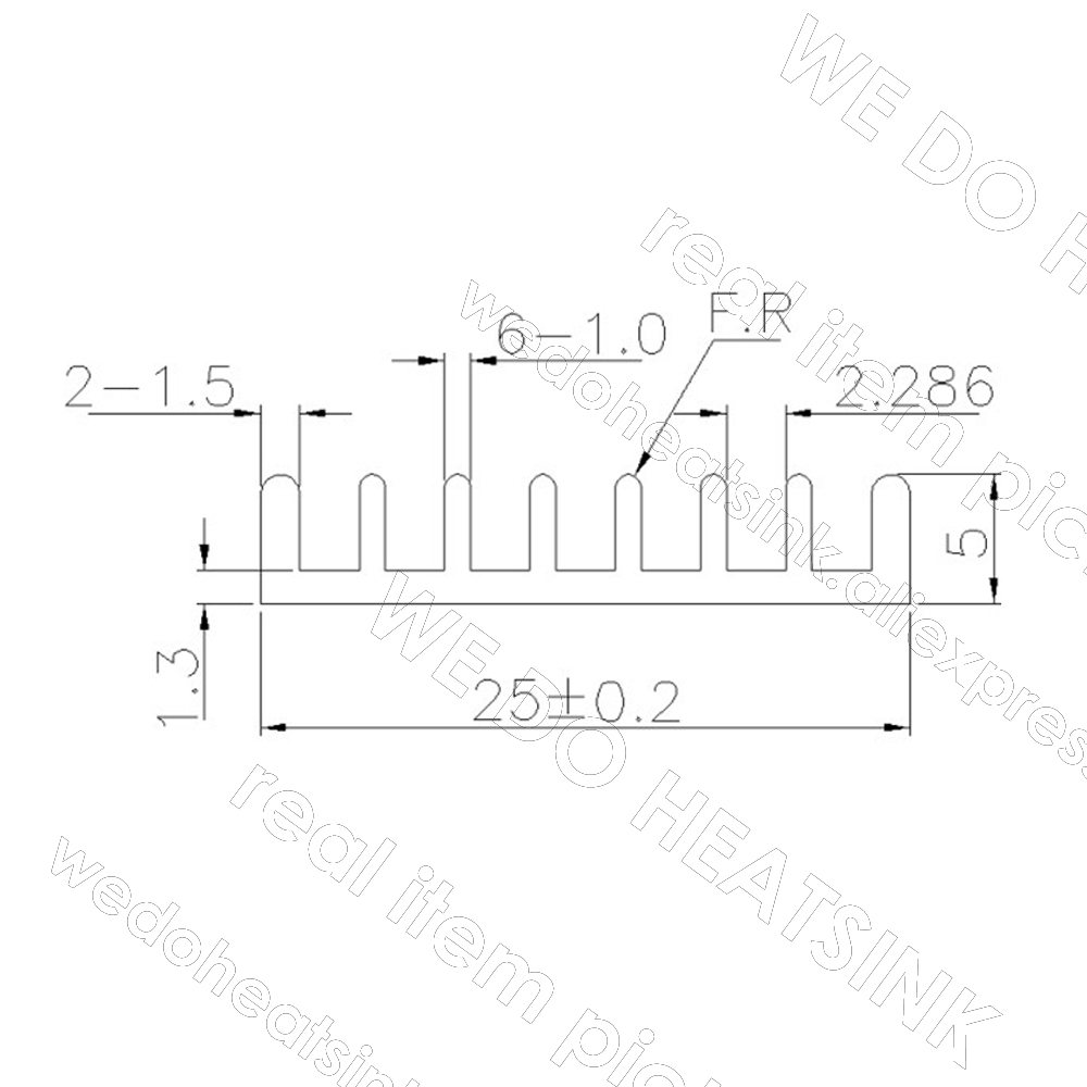 Dissipateur thermique noir 25x - Aluminium Extrusion avis et prix