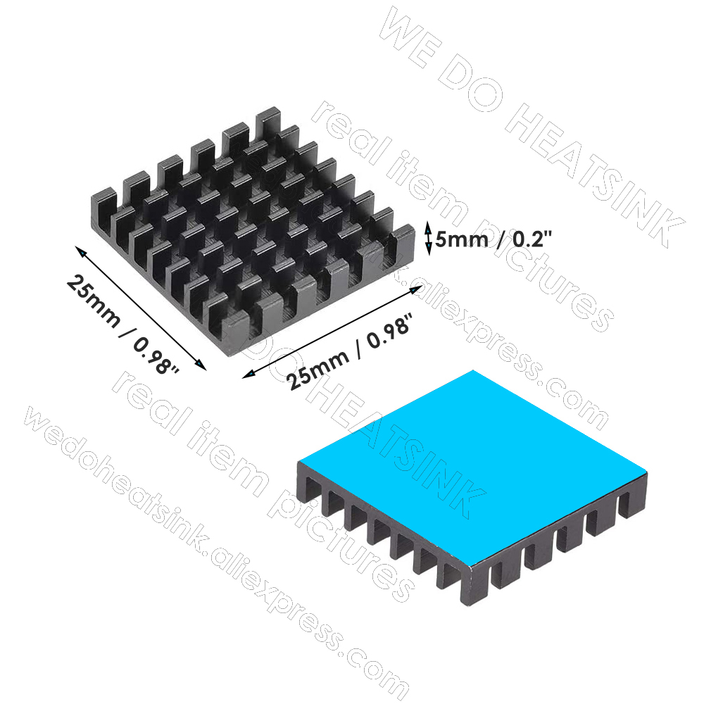 Dissipateur thermique noir 25x - Aluminium Extrusion avis et prix