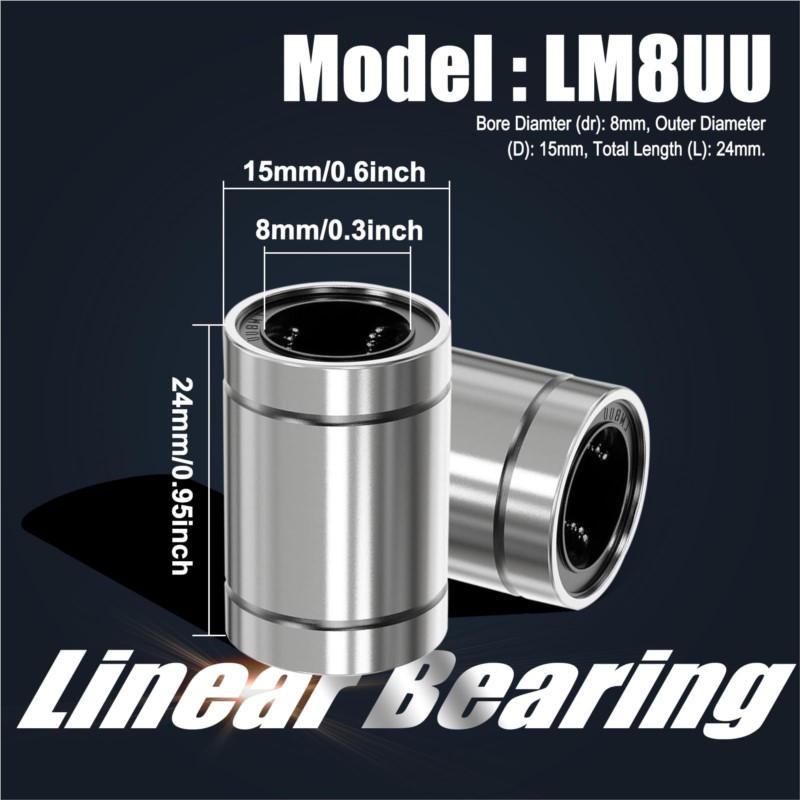 4/10 pièces LM8UU LM10UU LM16U - Lm8Uu Bearing avis et prix